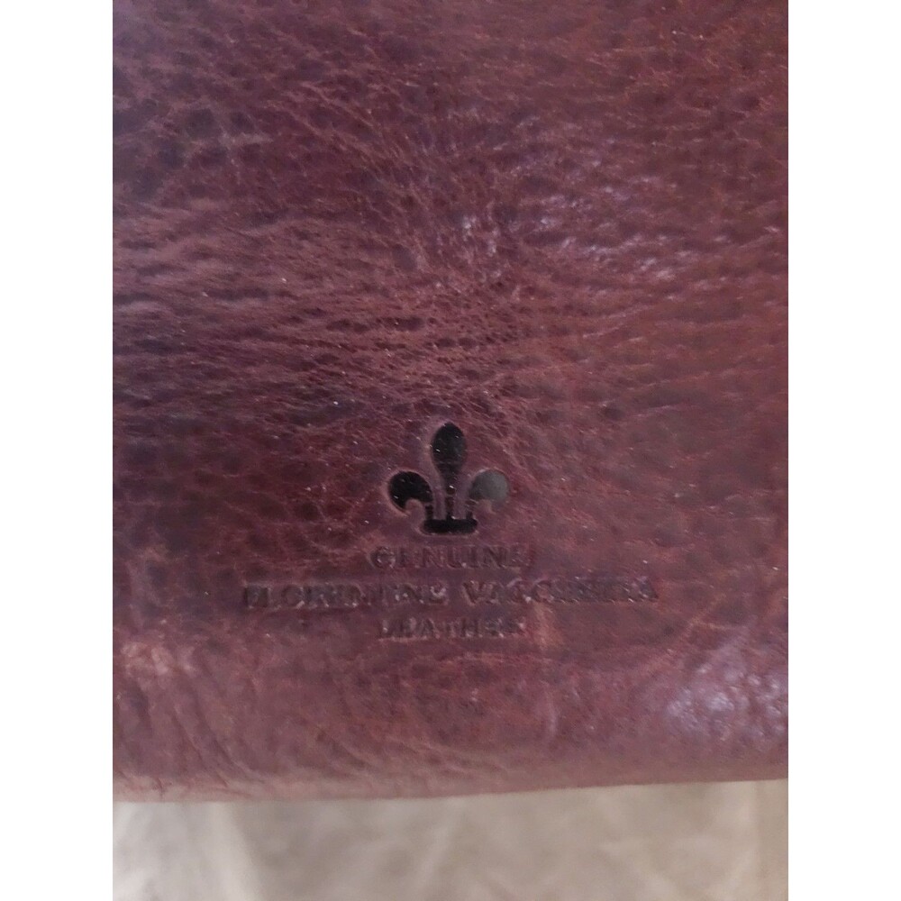 Dooney & Bourke Florentine Vacchetta Leather Double Pocket Satchel Brown - Picture 8 of 16